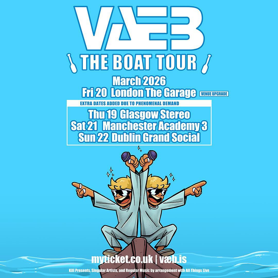 VÆB The Boat Tour Tour Poster 2026